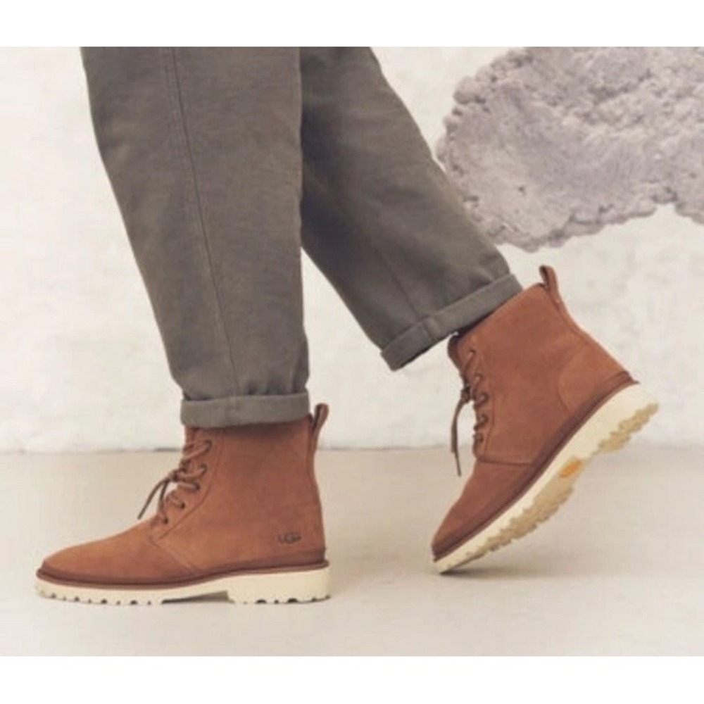 UGG Harkland Waterproof Chestnut men's boots 1106671 suede upper size 9